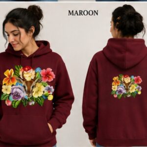 Prosperity~ Fashionable Stylish Hoodie (Maroon)